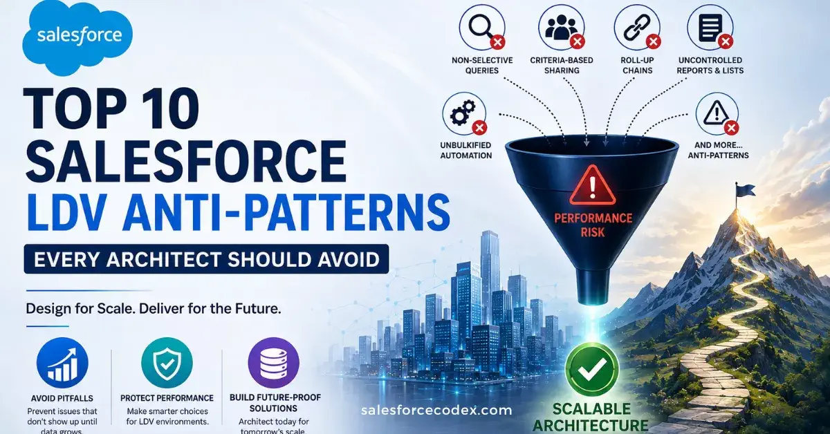 10 Salesforce Large Data Volume Anti-Patterns That Kill Performance